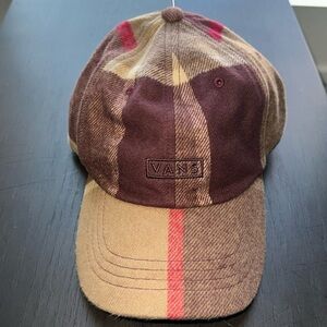 Vans “wool” plaid dad hat cap